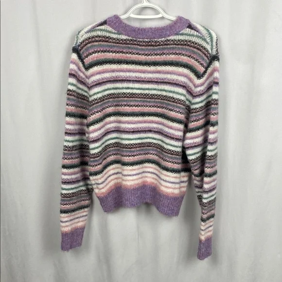 Anthropologie The Korner Striped Chunky Knit Sweater | Size S/M - Picture 12 of 13